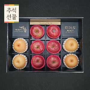 [추석선물세트] 사과6 + 배4 대과 4.3kg 내외 (선물포장)